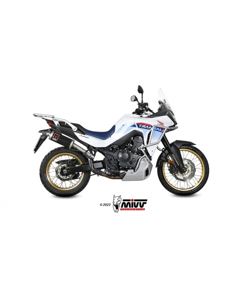 ESCAPE MIVV SLIP-ON DAKAR BLACK HONDA XL750 TRANSALP 2023-2024
