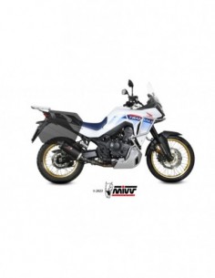 ESCAPE MIVV SLIP-ON OVAL BLACK HONDA XL750 TRANSALP 2023-2024