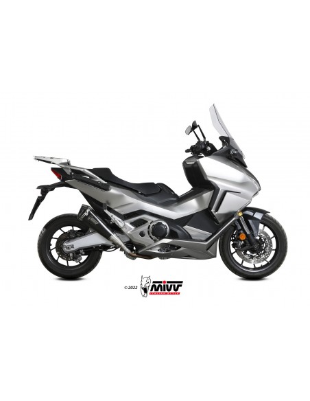 ESCAPE MIVV SLIP-ON DELTA RACE BLACK HONDA FORZA 750 2021-2025