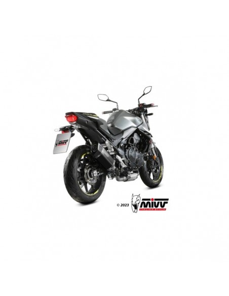 ESCAPE MIVV SLIP-ON SR-1 BLACK HONDA CB750 HORNET 2023-2024