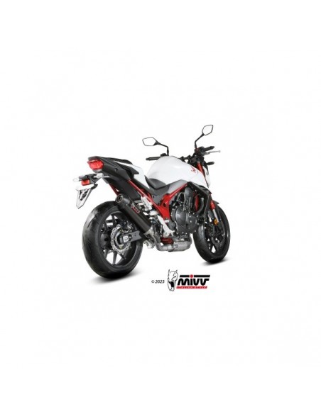 ESCAPE MIVV SLIP-ON OVAL CARBON with carbon cap HONDA CB750 HORNET 2023-2024