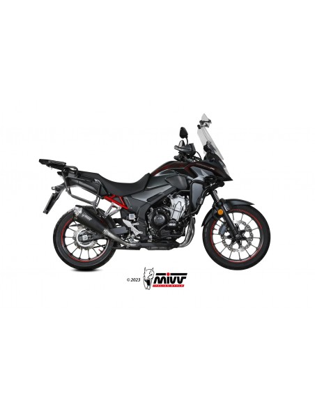 ESCAPE MIVV SLIP-ON DELTA RACE BLACK HONDA CB 500 X 2021-2024