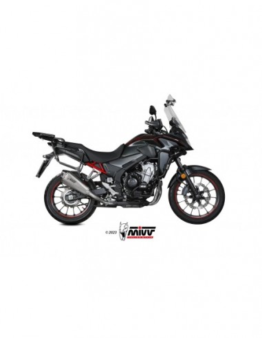 ESCAPE MIVV SLIP-ON DELTA RACE ST. STEEL HONDA CB 500 X 2021-2024