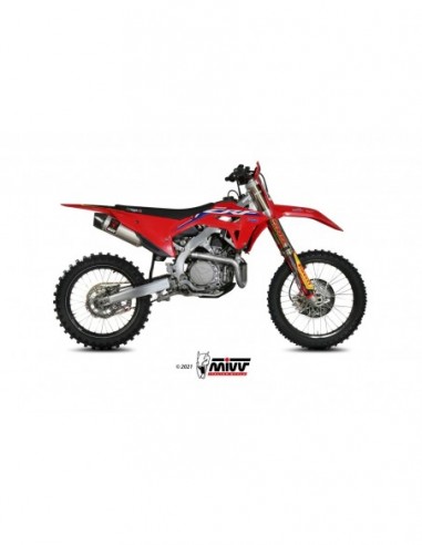 ESCAPE MIVV SLIP-ON STR1 ST. STEEL HONDA CRF 450 R 2021-2024