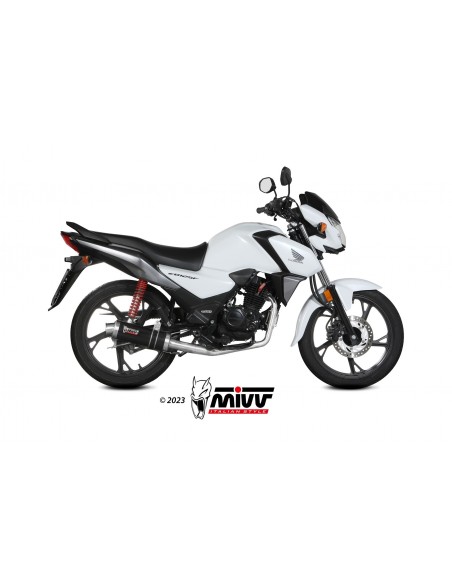 ESCAPE MIVV FULL SYSTEM 1x1 GP BLACK HONDA CB 125 F 2021-2024