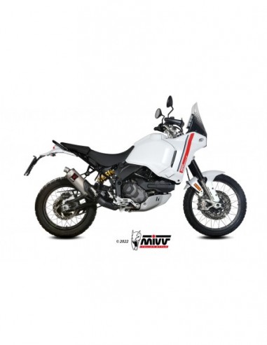 ESCAPE MIVV SLIP-ON DAKAR TITANIUM DUCATI DESERTX 2022-2024