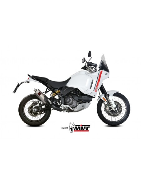 ESCAPE MIVV SLIP-ON DAKAR TITANIUM DUCATI DESERTX 2022-2024