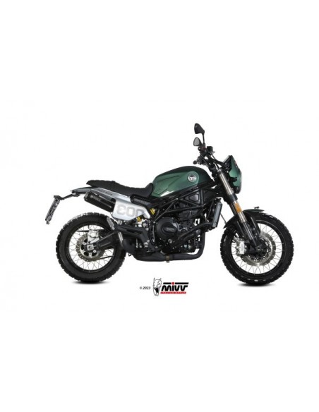 ESCAPE MIVV SLIP-ON X-M1 BLACK BENELLI LEONCINO 800 TRAIL 2022-2024