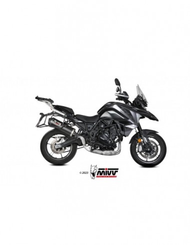 ESCAPE MIVV SLIP-ON OVAL BLACK with carbon cap BENELLI TRK 702 / X 2023-2024