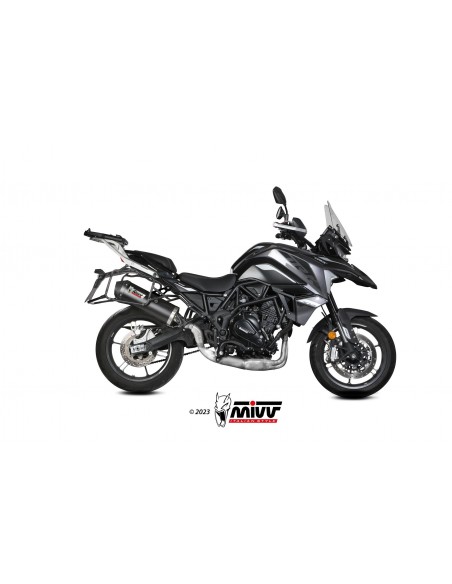 ESCAPE MIVV SLIP-ON OVAL BLACK with carbon cap BENELLI TRK 702 / X 2023-2024