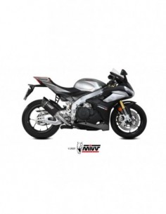 ESCAPE MIVV SLIP-ON SR-1 BLACK TITANIUM APRILIA TUONO V4 1100 2021-2024