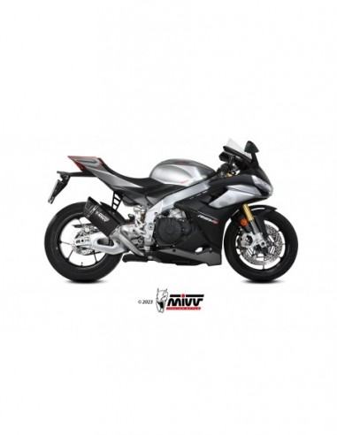 ESCAPE MIVV SLIP-ON SR-1 BLACK TITANIUM APRILIA TUONO V4 1100 2021-2024