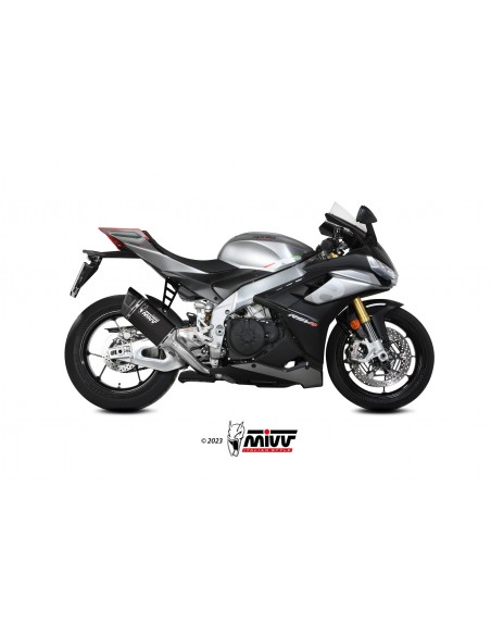 ESCAPE MIVV SLIP-ON SR-1 BLACK TITANIUM APRILIA TUONO V4 1100 2021-2024