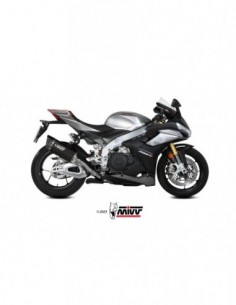 ESCAPE MIVV SLIP-ON SR-1 BLACK TITANIUM APRILIA TUONO V4 1100 2021-2024