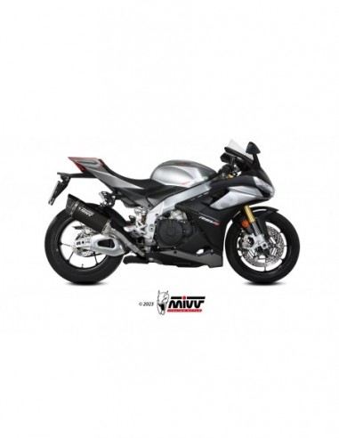 ESCAPE MIVV SLIP-ON SR-1 BLACK TITANIUM APRILIA TUONO V4 1100 2021-2024