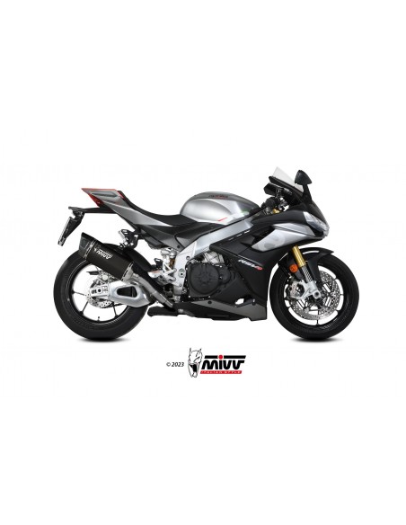 ESCAPE MIVV SLIP-ON SR-1 BLACK TITANIUM APRILIA TUONO V4 1100 2021-2024