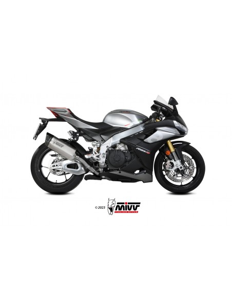 ESCAPE MIVV SLIP-ON SR-1 TITANIUM APRILIA TUONO V4 1100 2021-2024