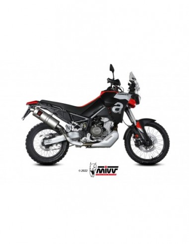 ESCAPE MIVV SLIP-ON DAKAR ST. STEEL APRILIA TUAREG 660 2022-2024