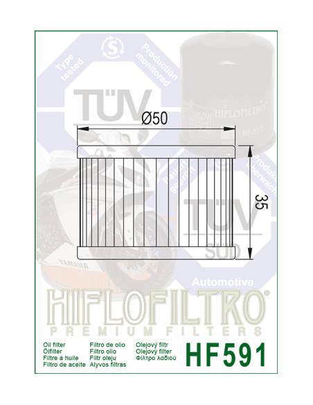 FILTRO ACEITE HF591