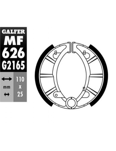 ZAPATA DE FRENO MF626G2165 ZAPATA DE FRENO MF626G2165