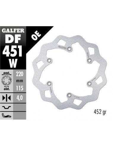 Disco de Freno Galfer DF451W: Máxima calidad para tu moto