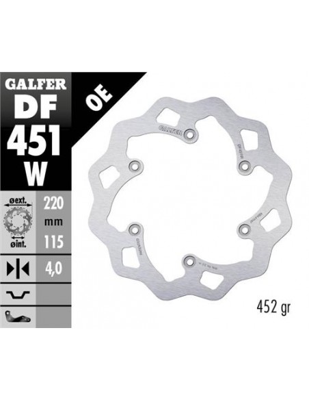 Disco de Freno Galfer DF451W: Máxima calidad para tu moto
