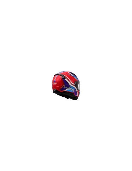 CASCO LS2 RAPID II FLITZ BLANCO AZUL ROJO