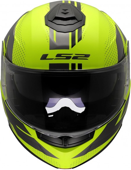 CASCO LS2 FF908 STROBE II CODE H-V YELLOW GREY