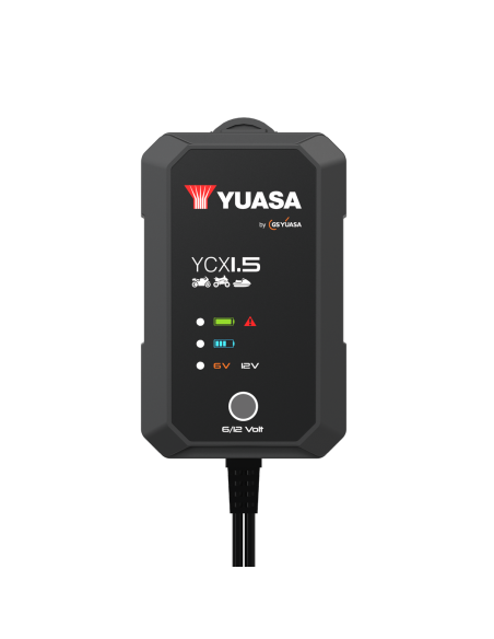 CARGADOR INTELIGENTE YUASA 6 12V CARGA DE 4 A 30AH, MANTENIMIENTO HASTA 120AH