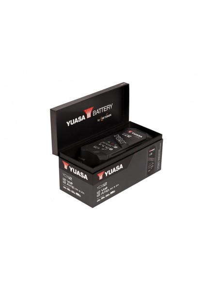 CARGADOR  INTELIGENTE YUASA 12V CARGA HASTA 240AH, MANTENIMIENTO HASTA 360AH