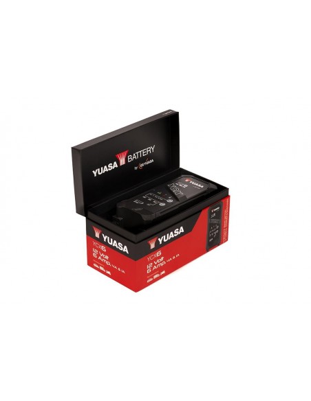 CARGADOR INTELIGENTE YUASA 12V CARGA HASTA 120AH, MANTENIMIENTO HASTA 180AH
