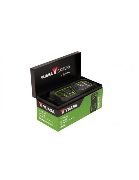CARGADOR INTELIGENTE YUASA 12V CARGA HASTA 240AH, MANTENIMIENTO HASTA 360AH