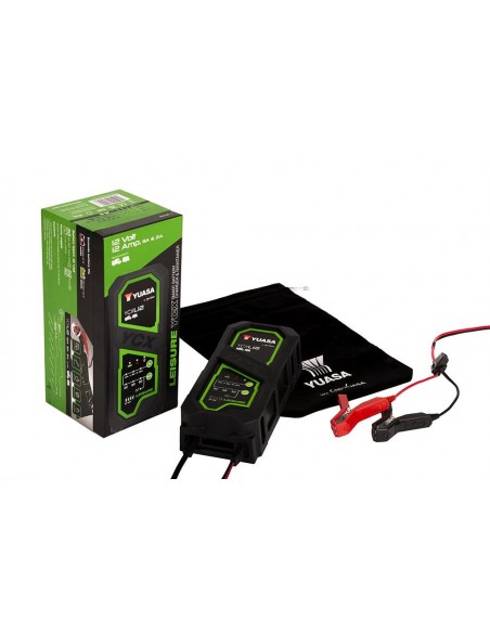 CARGADOR INTELIGENTE YUASA 12V CARGA HASTA 240AH, MANTENIMIENTO HASTA 360AH