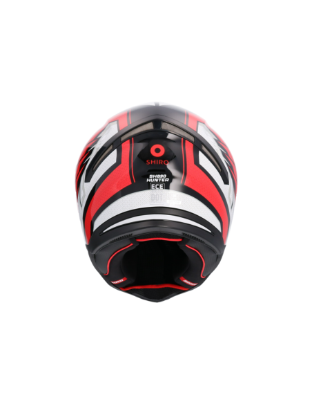 CASCO SHIRO HUNTER SH-890 EDGE NEGRO_ROJO