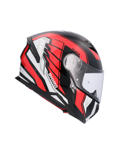 CASCO SHIRO HUNTER SH-890 EDGE NEGRO_ROJO