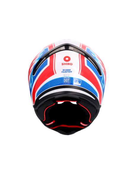 CASCO SHIRO HUNTER SH-890 EDGE AZUL_ROJO