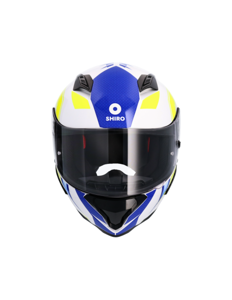 CASCO SHIRO HUNTER SH-890 EDGE AZUL_AMARILLO FLUOR