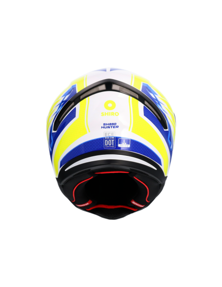 CASCO SHIRO HUNTER SH-890 EDGE AZUL_AMARILLO FLUOR
