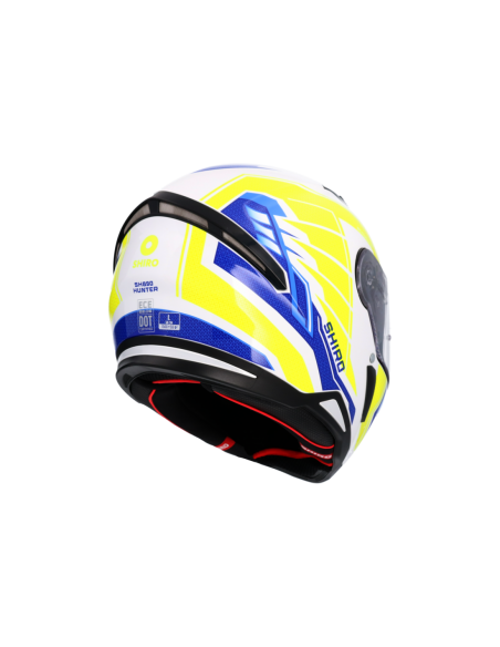CASCO SHIRO HUNTER SH-890 EDGE AZUL_AMARILLO FLUOR