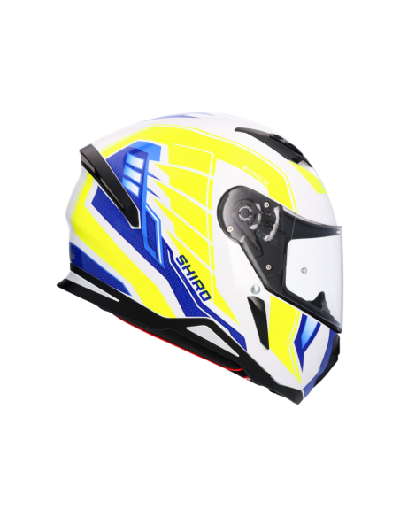 CASCO SHIRO HUNTER SH-890 EDGE AZUL_AMARILLO FLUOR