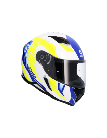 CASCO SHIRO HUNTER SH-890 EDGE AZUL_AMARILLO FLUOR