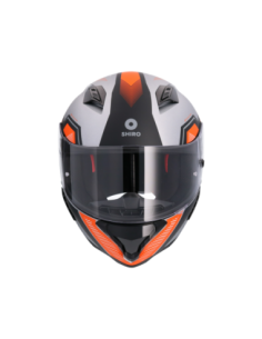 CASCO SHIRO HUNTER SH-890 MANDO PLATA MATE - NARANJA