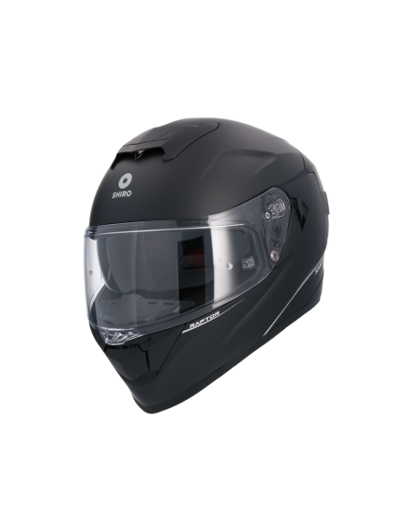 CASCO SHIRO RAPTOR NEGRO MATE
