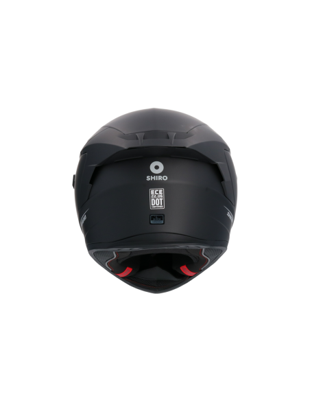 CASCO SHIRO RAPTOR NEGRO MATE