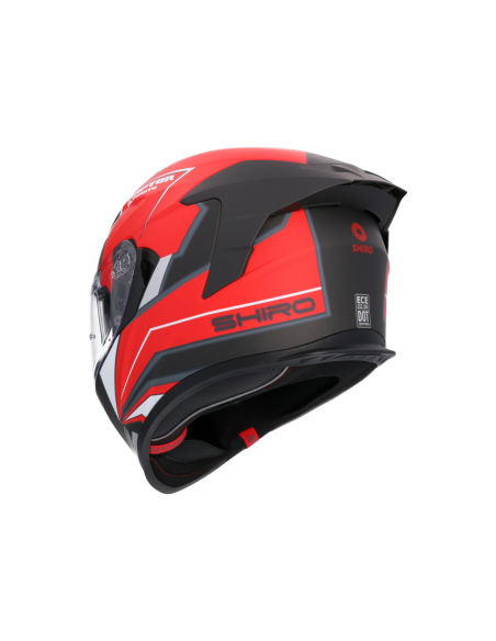 CASCO SHIRO RAPTOR ULTIMATE ROJO MATE