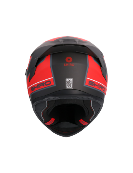 CASCO SHIRO RAPTOR ULTIMATE ROJO MATE