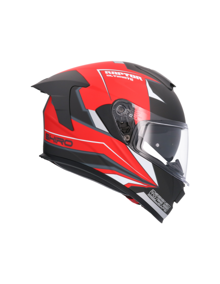 CASCO SHIRO RAPTOR ULTIMATE ROJO MATE