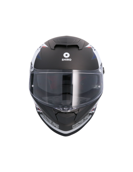 CASCO SHIRO RAPTOR ULTIMATE NEGRO MATE_BLANCO