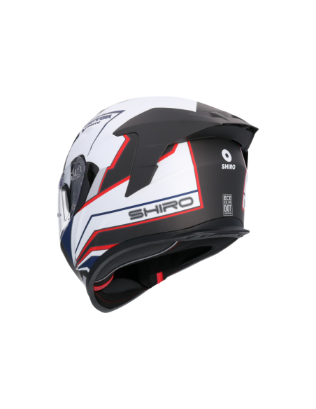 CASCO SHIRO RAPTOR ULTIMATE NEGRO MATE_BLANCO