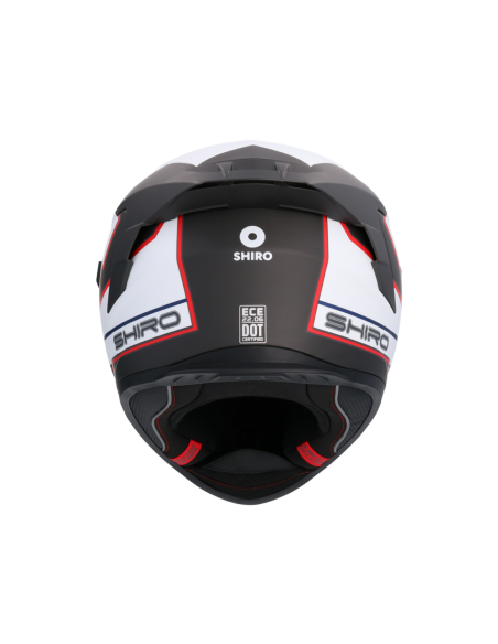 CASCO SHIRO RAPTOR ULTIMATE NEGRO MATE_BLANCO